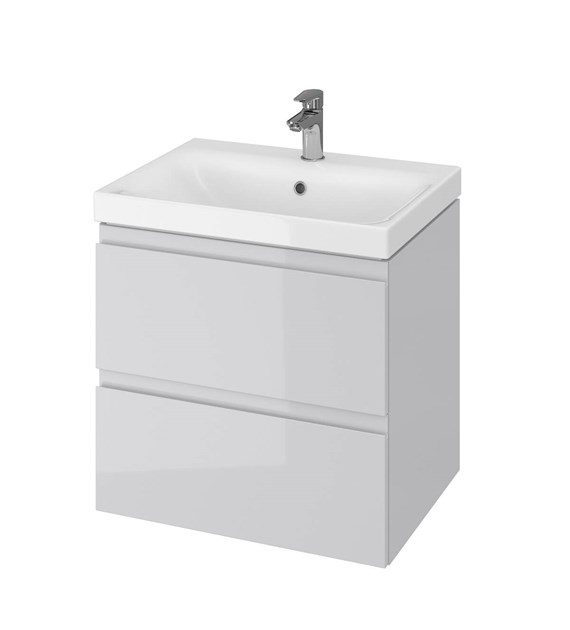 SET 976 MODUO SLIM 60 SZARY DSM (SZAFKA+UMYWALKA)