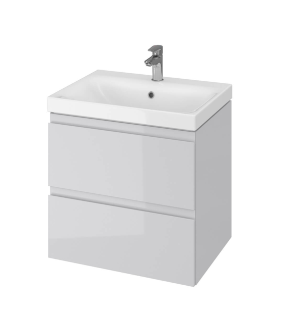 SET 976 MODUO SLIM 60 SZARY DSM (SZAFKA+UMYWALKA)