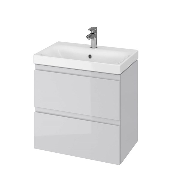 SET 980 MODUO SLIM 60 SZARY DSM (SZAFKA+UMYWALKA)