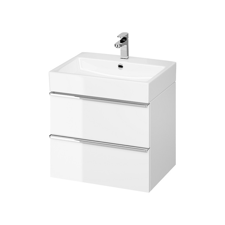 SET B609 VIRGO SZAFKA 60 + UMYWALKA BIAŁY