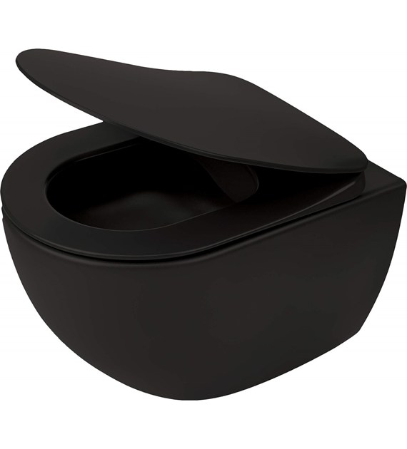 MISKA WC WISZĄCA BEZKOŁNIERZOWA NERO
