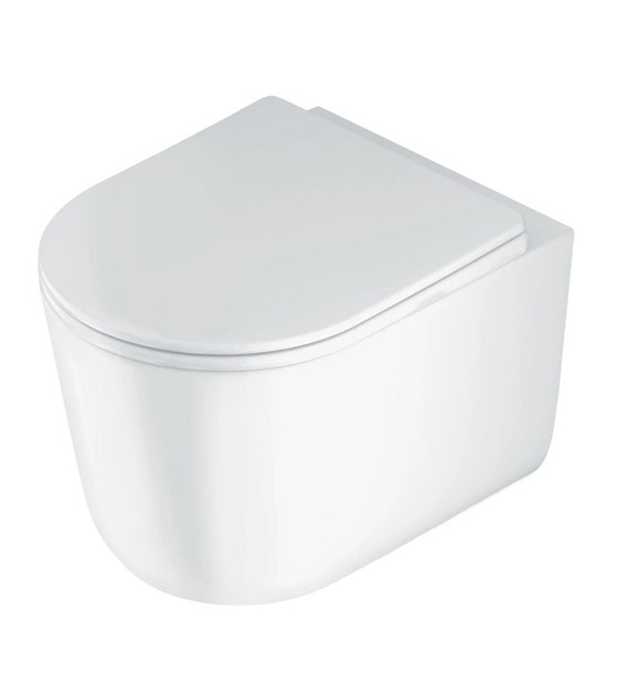 MISKA WC JASMIN Z DESKĄ BEZKOŁNIERZOWA BIAŁY