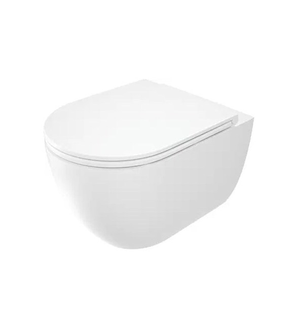 ROUND MISKA WC Z DESKĄ BEZKOŁNIERZOWA BIAŁY