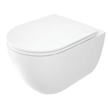 ROUND MISKA WC Z DESKĄ BEZKOŁNIERZOWA BIAŁY