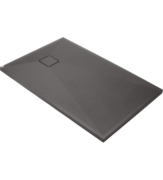 BRODZIK GRANIT PROST 120X80 CM ANTRACYT METALIK