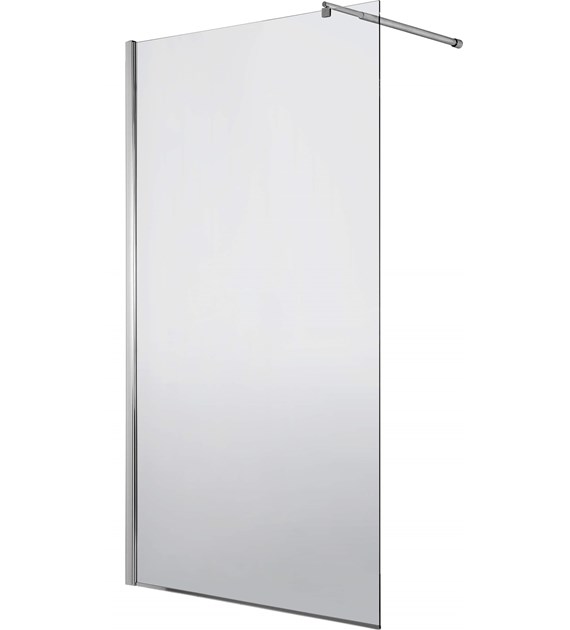 KABINA PRYSZNICOWA WALK-IN 90 CM CHROM