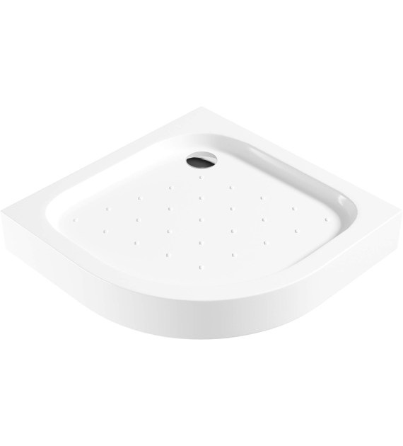 BRODZIK AKRYLOWY PÓŁOKRĄGŁY 80 CM BIAŁY