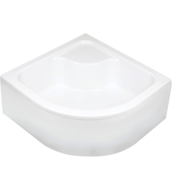 BRODZIK AKRYLOWY PÓŁOKRĄGŁY 90X90 CM GŁĘBOKI BIAŁY