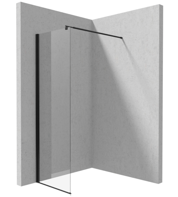 ŚCIANKA NATR WALK-IN KERRIA PLUS 70 CM NERO