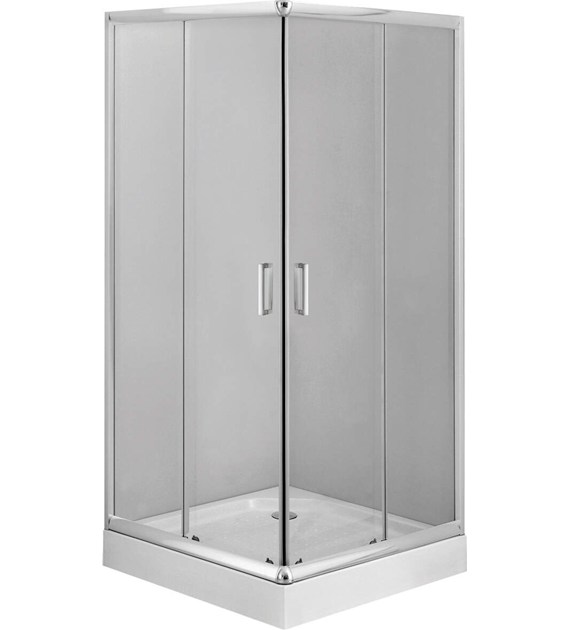 KABINA PRYSZNICOWA KWADRATOWA 90 CM CHROM