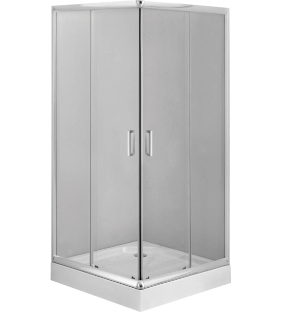 KABINA PRYSZNICOWA KWADRATOWA 90 CM CHROM