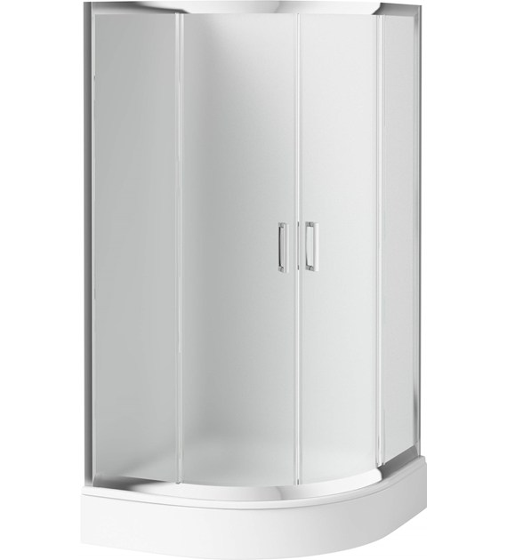 KABINA NATR PÓŁOKR 90X90 CM WYSOKOŚĆ 170 CM CHROM