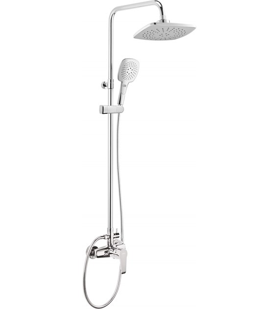 DESZCZOWNICA Z BATERIĄ PRYSZNICOWĄ CHROM