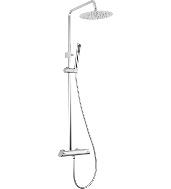 DESZCZOWNICA Z BATERIĄ PRYSZNICOWĄ CHROM