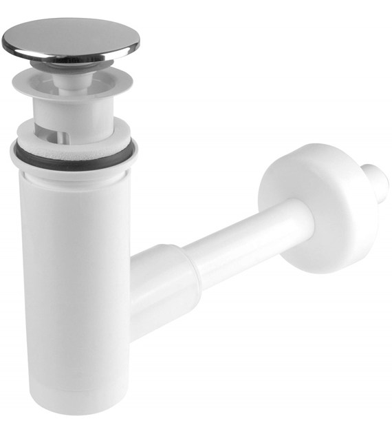 KOREK DO UMYW CZYSZCZONY OD GÓRY Z SYFONEM CHROM