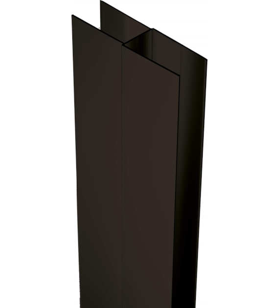 PROFIL POSZERZAJĄCY Z EL MONTAŻOWYMI 200 CM NERO