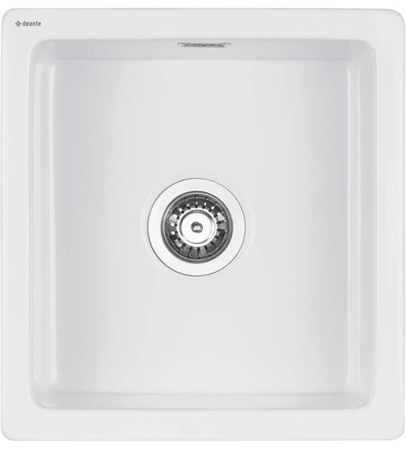 ZLEWOZMYWAK CERAMICZNY 1-KOMOROWY BIAŁY