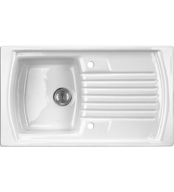 ZLEWOZMYWAK CERAM 1K Z OCIEKACZEM BIAŁY