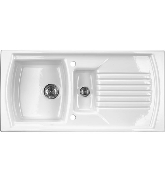 ZLEWOZMYWAK CERAM 1K Z OCIEKACZEM BIAŁY