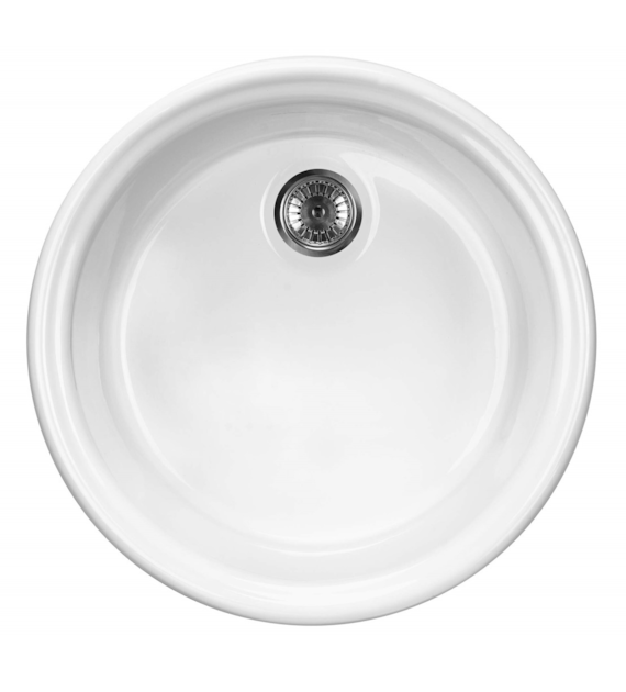 ZLEWOZMYWAK CERAMICZNY 1-KOMOROWY BIAŁY