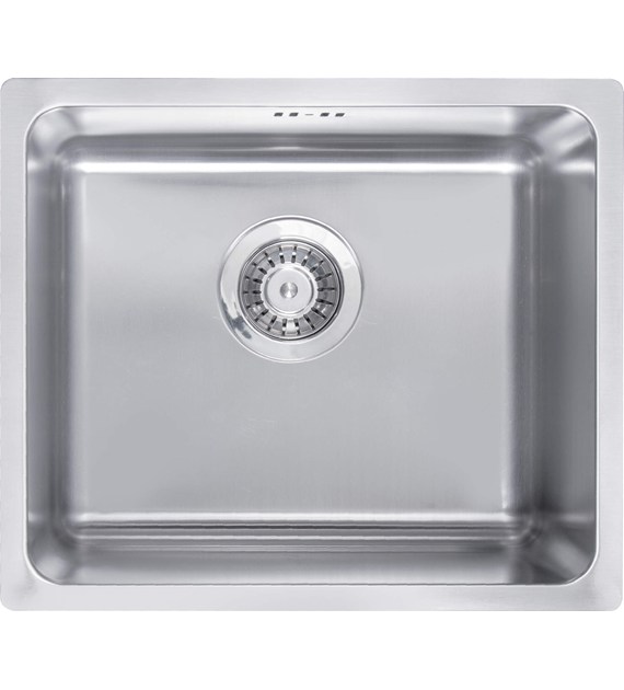 ZLEWOZMYWAK STALOWY 1-KOMOROWY STAL SZCZOTKOWANA