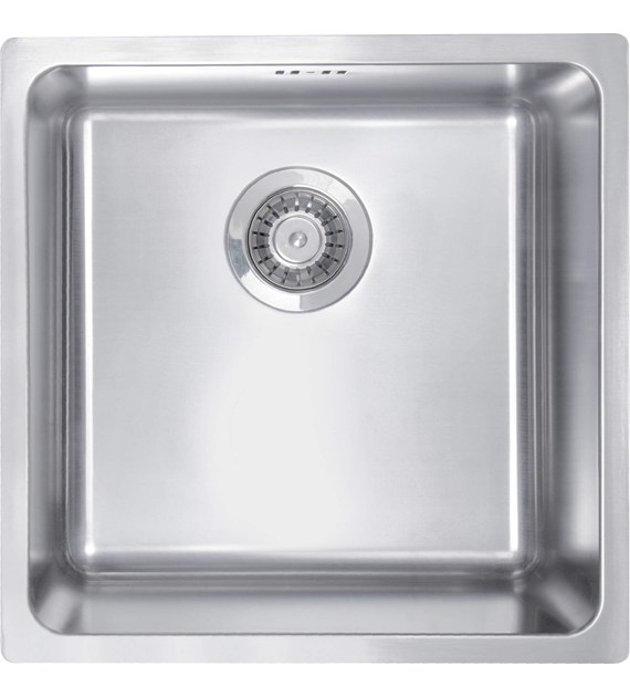 ZLEWOZMYWAK STALOWY 1-KOMOROWY STAL SZCZOTKOWANA