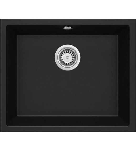 ZLEWOZMYWAK GRANITOWY 1-KOMOROWY PODWIESZANY NERO