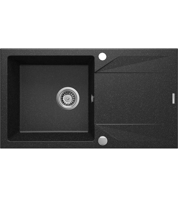 ZLEWOZMYWAK GRANIT 1K Z OCIEKACZEM GRAFIT