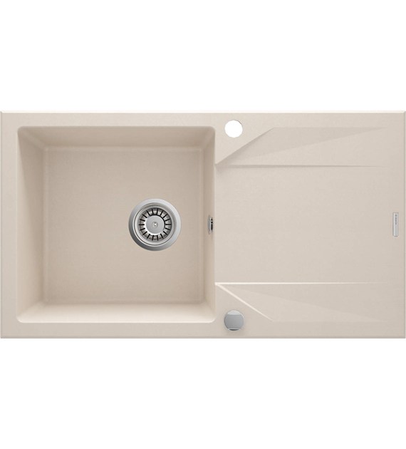 ZLEWOZMYWAK GRANITOWY 1-KOMOROWY Z OCIEKACZEM BEŻ