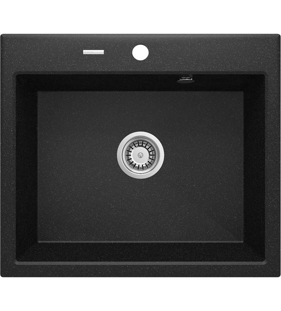 ZLEWOZMYWAK GRANITOWY 1-KOMOROWY GRAFIT