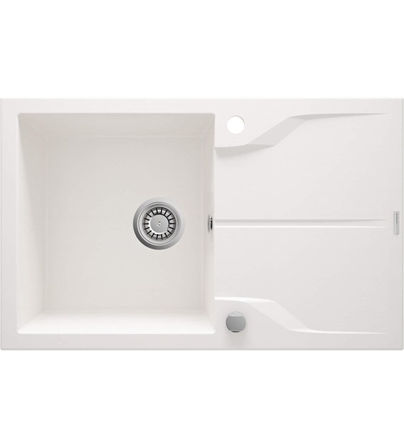 ZLEW GRANIT 1K OCIEKACZ ALABASTER