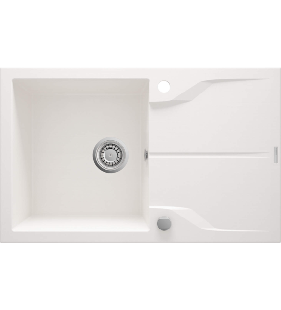 ZLEW GRANIT 1K OCIEKACZ ALABASTER
