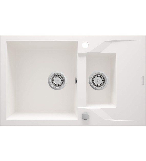 ZLEWOZMYWAK GRANIT 1K Z OCIEKACZEM ALABASTER