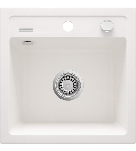 ZLEWOZMYWAK GRANITOWY 1-KOMOROWY ALABASTER