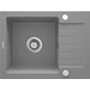 ZLEWOZMYWAK GRANIT 1K Z OCIEKACZEM SZARY METALIK