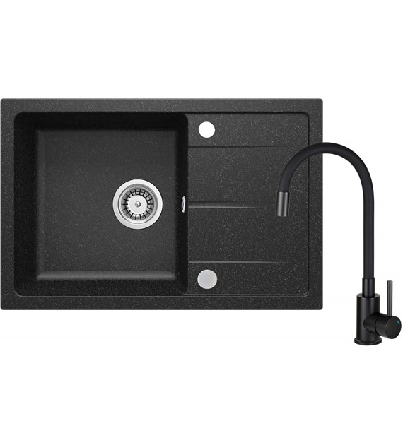 ZLEWOZMYWAK GRANIT Z BAT Z ELAS WYL GRAFIT