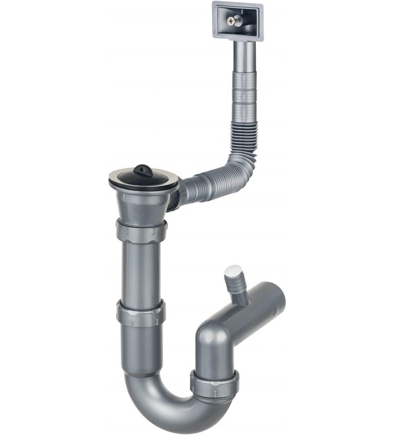 SYFON DO ZLEW STALOWEGO 1K ODPŁYW 2  STAL