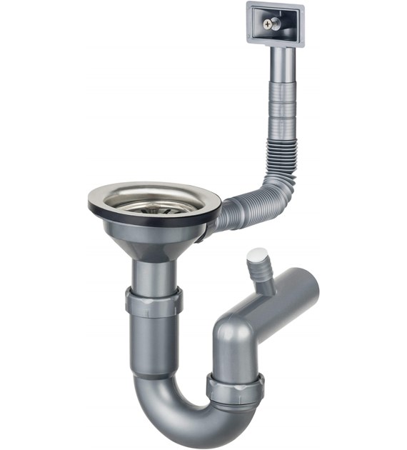 SYFON DO ZLEW STALOWEGO 1K ODPŁYW 3.5  STAL