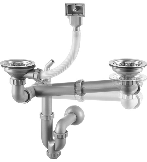 SYFON DO ZLEW STALOWEGO 1,5 2K STAL