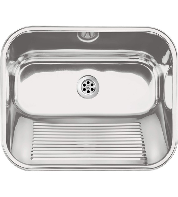 ZLEW GOSP 1K WPUSZCZANY /MOCOWANY DO ŚCIANY SATYNA