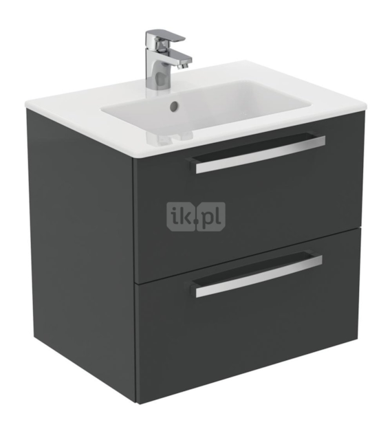 TEMPO SZAFKA POD UMYWALKE 60cm SZARY LAKIER