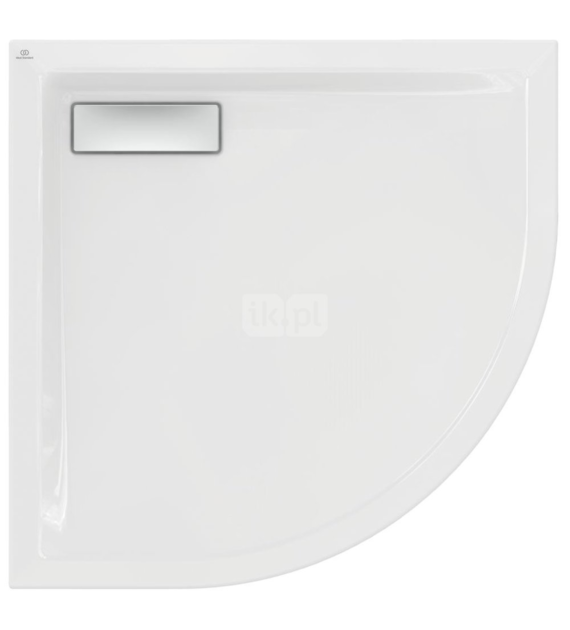 ULTRAFLAT NEW BRODZIK 80X80 PÓŁOKRĄGŁY BIAŁY