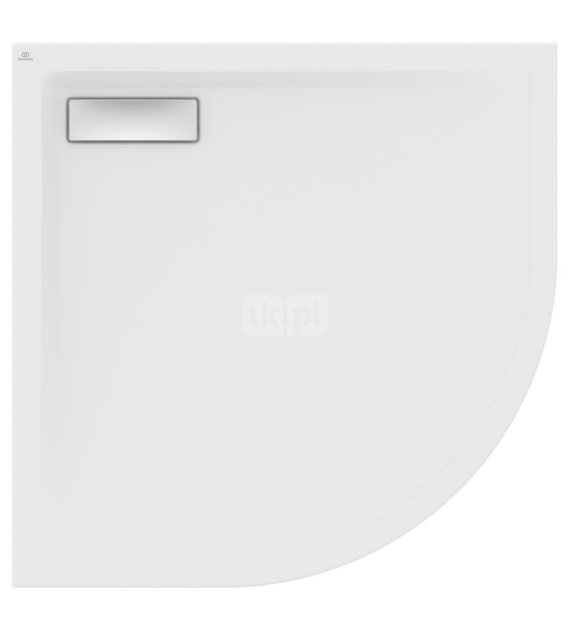 ULTRAFLAT NEW BRODZIK 90X90 PÓŁOKRĄGŁY BIAŁY