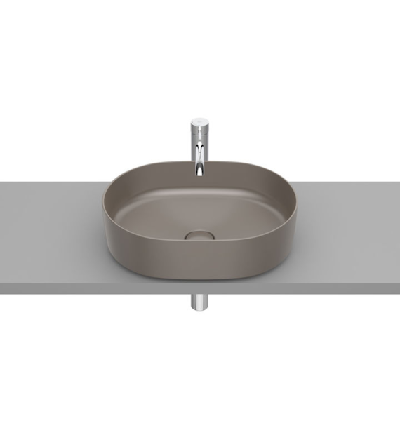 INSPIRA ROUND UMYWALKA NABLATOWA 500X370 CAFE