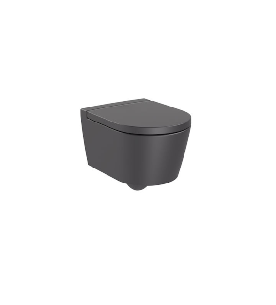 INSPIRA ROUND MISKA WC WISZ. RIMLESS 48x37 ONYX MC