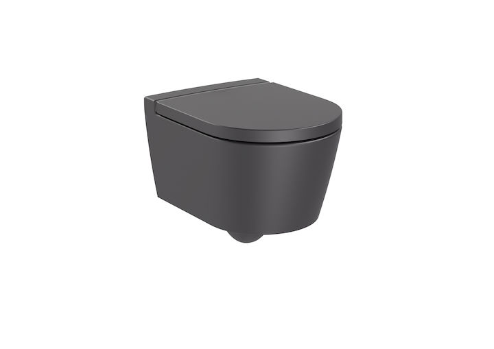 INSPIRA ROUND MISKA WC WISZ. RIMLESS 48x37 ONYX MC