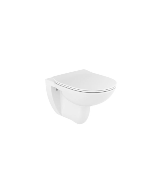 DEBBA ROUND MISKA WC RIMLESS+DESKA SLIM WOLNOOP