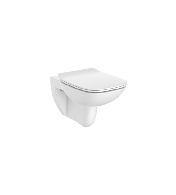 DEBBA SQUARE MISKA WC RIMLESS+DESKA SLIM WOLNOOP