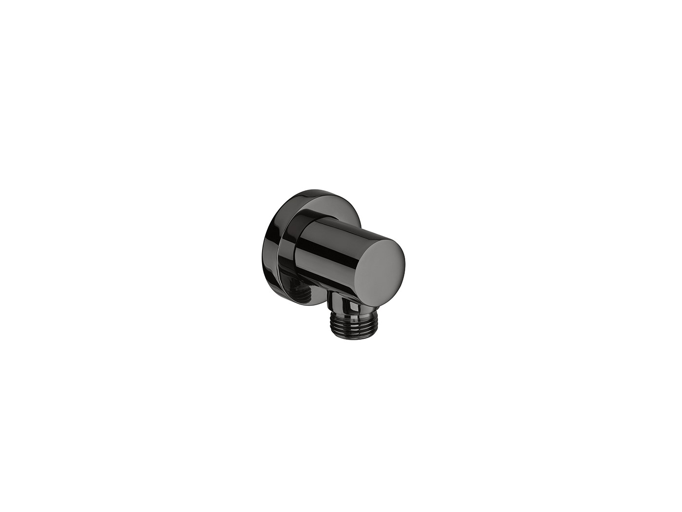 BLACK ROUND PRZYŁACZE ŚCEINNE WĘŻA PRYSZNICOWEGO