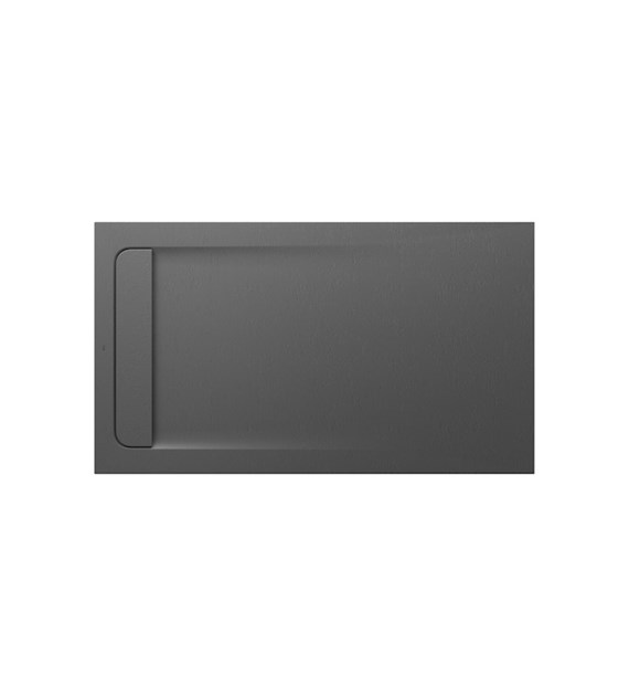 AQUOS BRODZIK PROST.140x80 +SYFON SZARY LUPEK